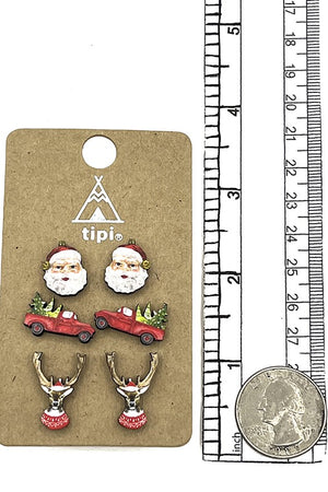 Santa Mix Post Earring Set