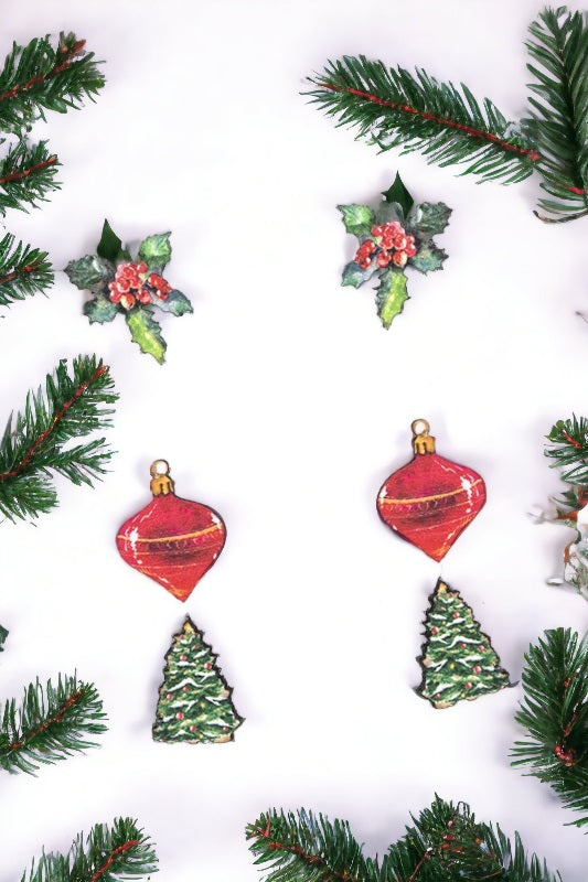 Mix Christmas Post Earring