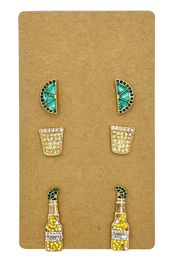 Tequila Post Earring Set