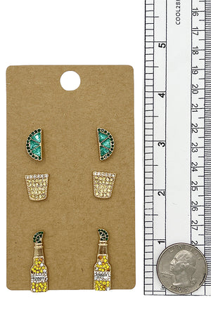 Tequila Post Earring Set