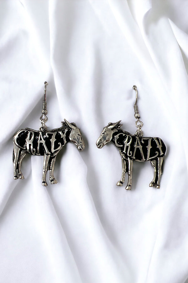 Crazy Donkey Dangle Earring