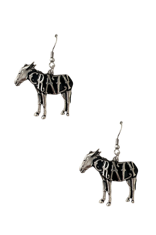 Crazy Donkey Dangle Earring