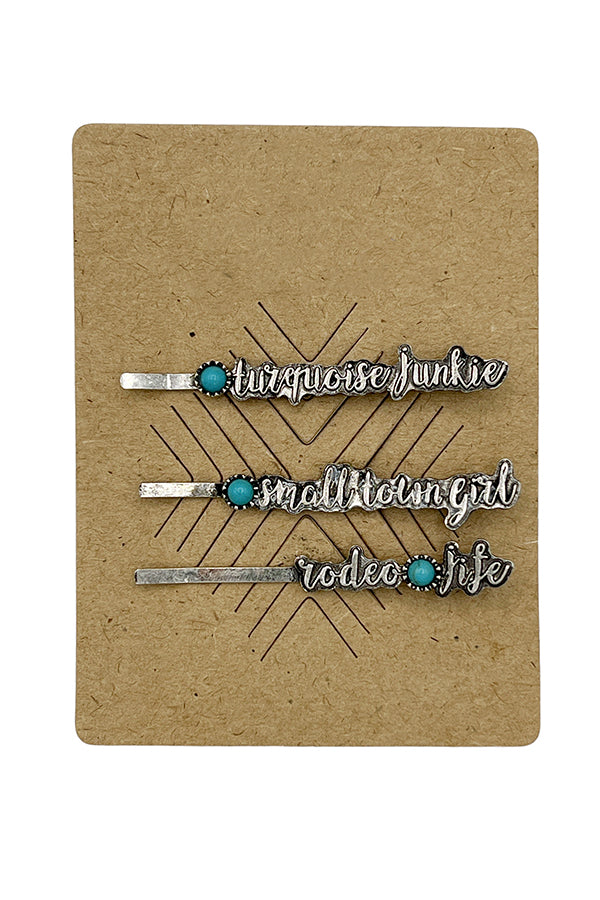 Western Gem Pave Hair Pin Set