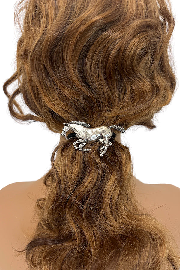 Etched Horse Fashion Hair Tie