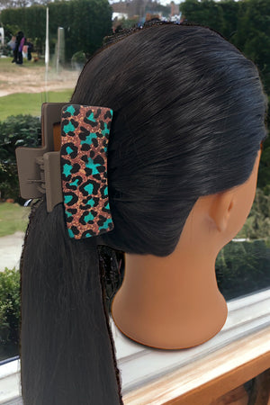 Leopard Print Hair Claw