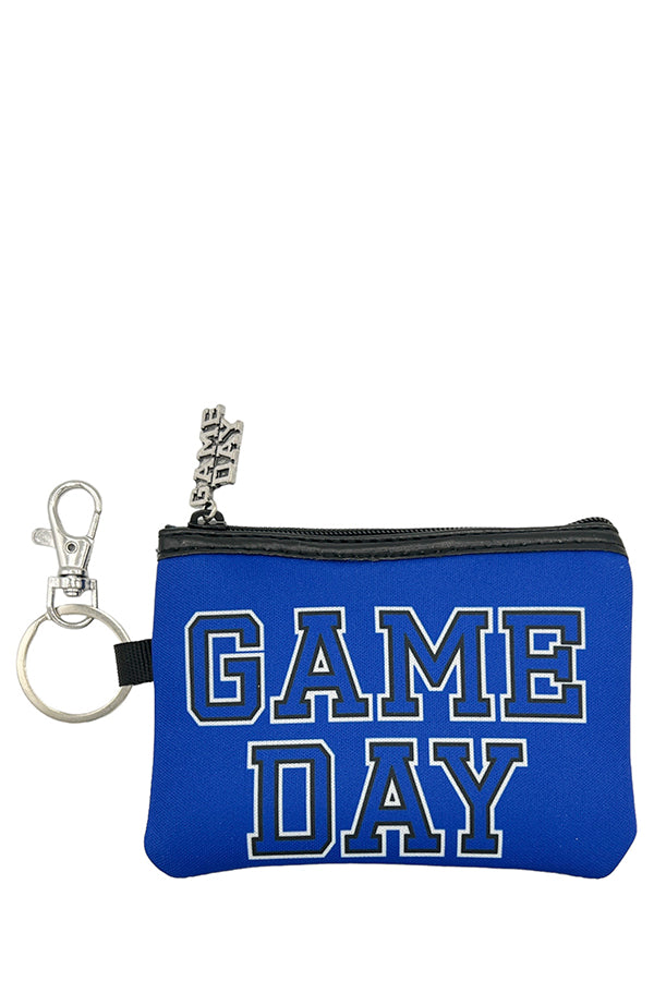 Blue Game Day Coin Purse