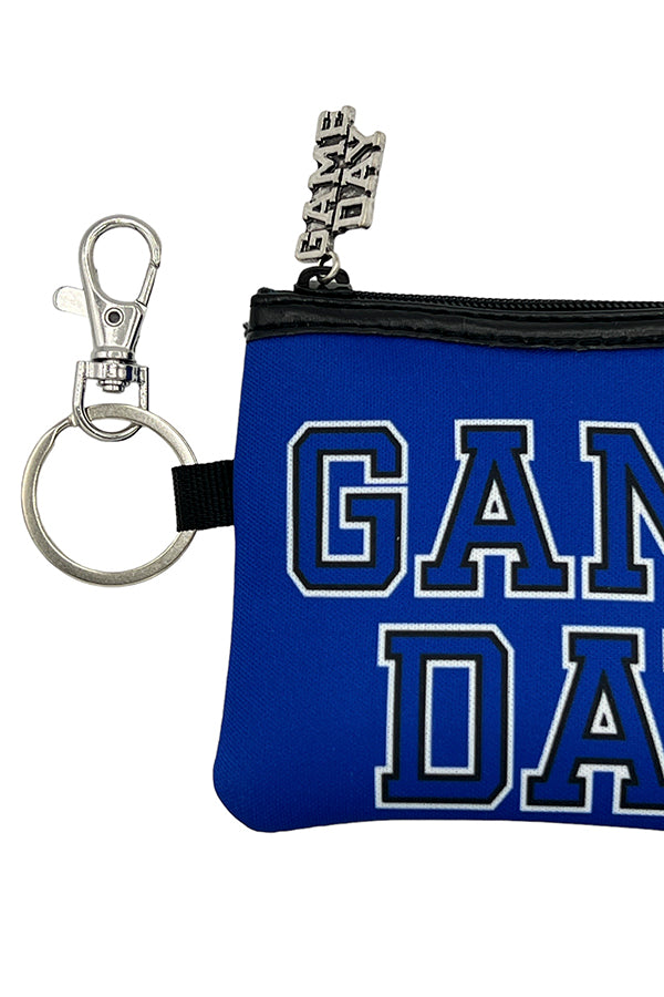 Blue Game Day Coin Purse