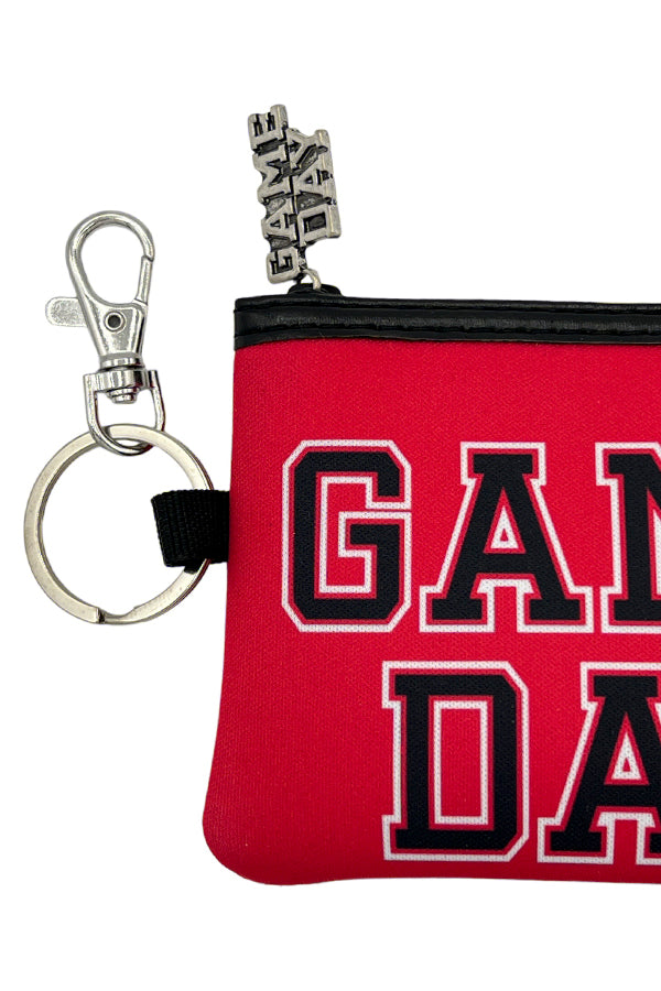 Red Game Day Coin Purse