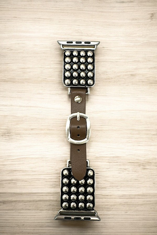 Western Bubble Metal Watch Band