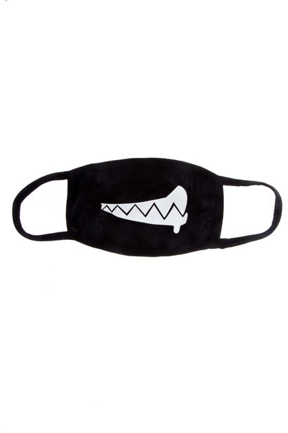 Grin Print Fashion Mask