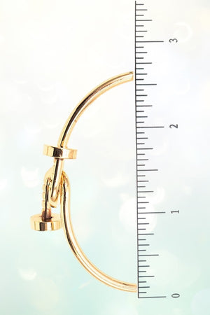 NAIL INTERLOCK CUFF BRACELET