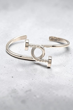 NAIL INTERLOCK CUFF BRACELET