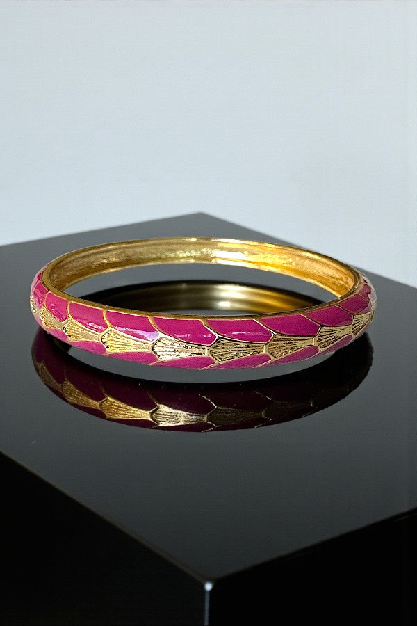 GEO PATTERN BANGLE BRACELET