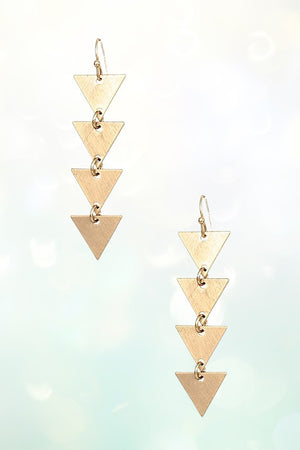 TRIANGLE LINK DANGLE EARRING