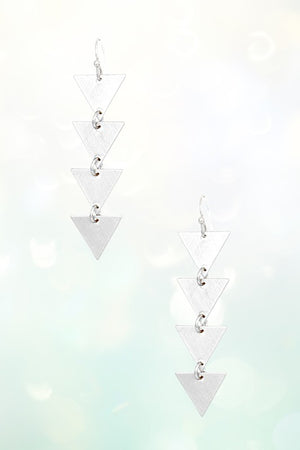 TRIANGLE LINK DANGLE EARRING
