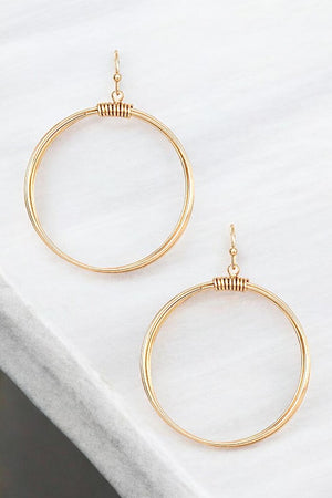 MULTI RING DANGLE EARRING