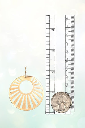 ROUND CUT OUT DETAIL EARRING