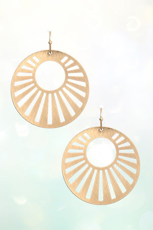 ROUND CUT OUT DETAIL EARRING