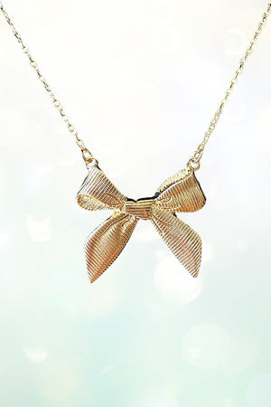 TEXTURED RIBBON PENDANT NECKLACE SET