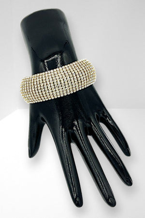 Crystal Gem Pave Tennis Bracelet