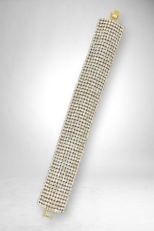 Crystal Gem Pave Tennis Bracelet