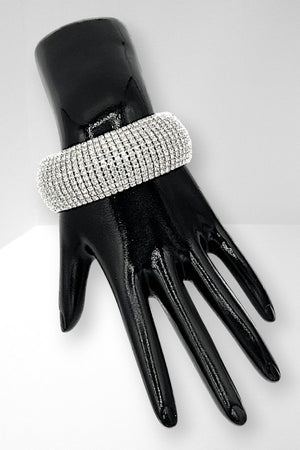 Crystal Gem Pave Tennis Bracelet