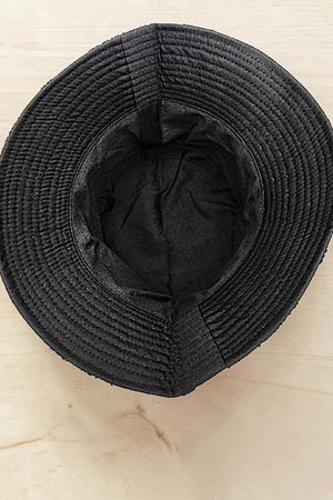 CHECKERED CHAIN PRINT FASHION BUCKET HAT