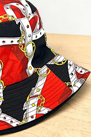CHAIN BELT PATTERN FASHION BUCKET HAT