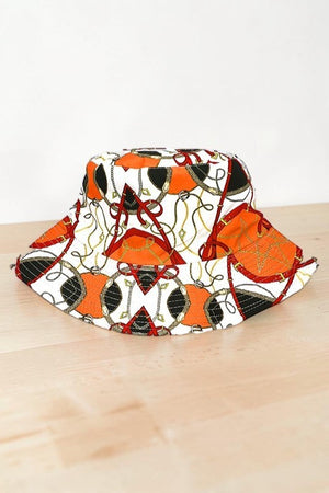 CHAIN MIX PATTERN FASHION BUCKET HAT