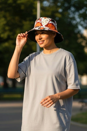 CHAIN MIX PATTERN FASHION BUCKET HAT