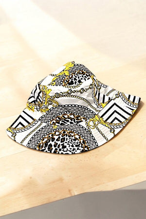 MIX CHAIN PRINT FASHION BUCKET HAT
