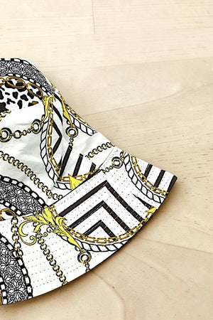 MIX CHAIN PRINT FASHION BUCKET HAT