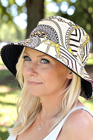 MIX CHAIN PRINT FASHION BUCKET HAT