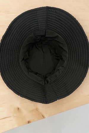 STRIPE CHAIN MIX PATTERN FASHION BUCKET HAT