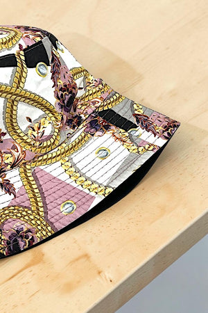 MIX FLORAL CHAIN PRINT FASHION BUCKET HAT