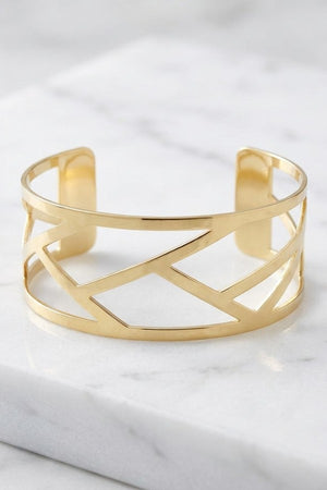 GEO CUT OUT CUFF BRACELET