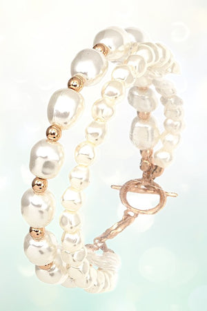 PEARL LAYERED BRACELET