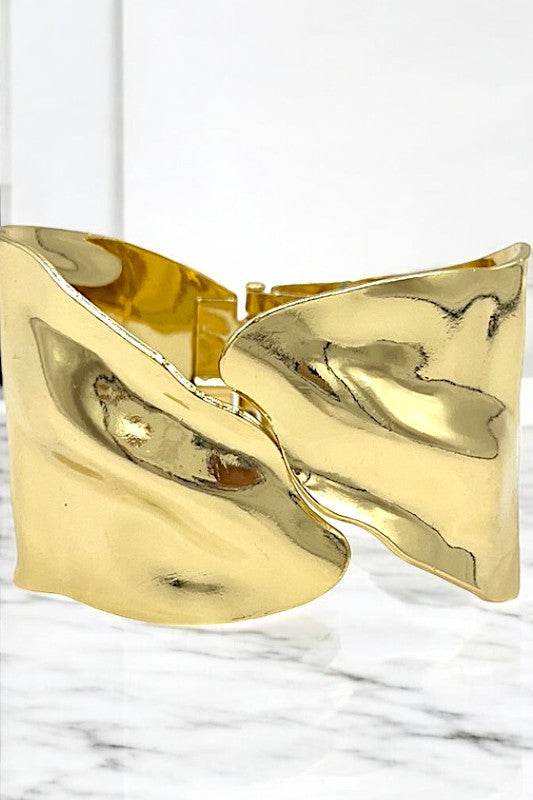 Abstract Shaped Hinge Bracelet