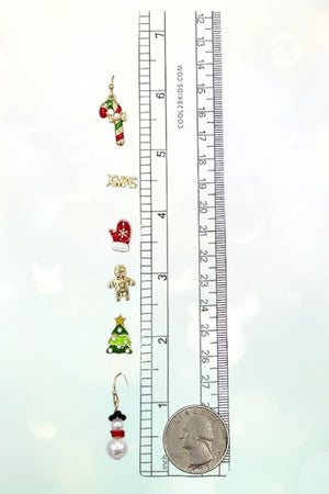 MULTI CHRISTMAS THEME POST EARRING SET