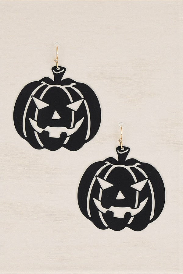 SCARY PUMPKIN DANGLE EARRING