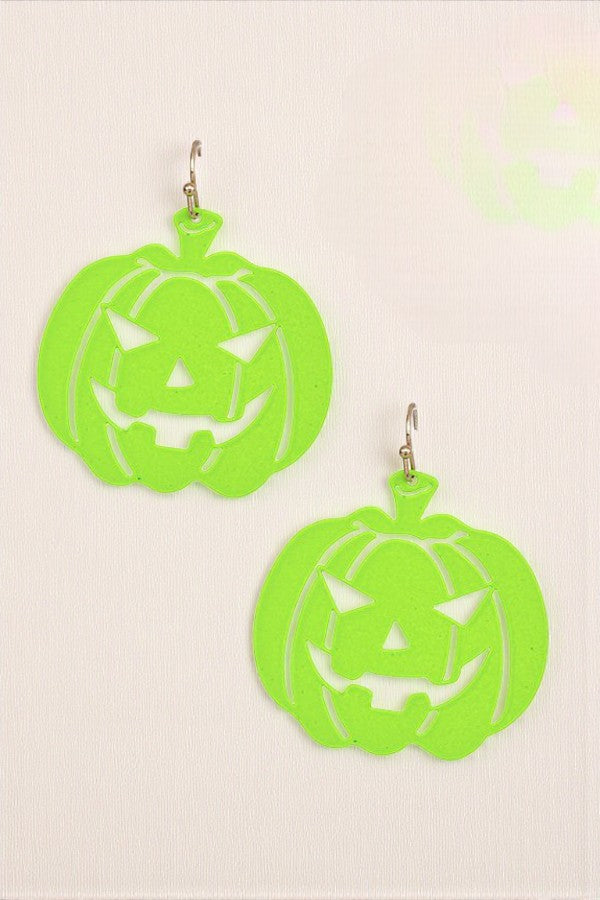 SCARY PUMPKIN DANGLE EARRING
