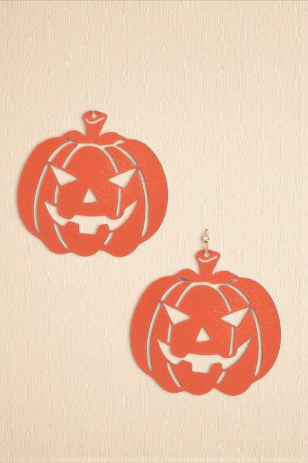 SCARY PUMPKIN DANGLE EARRING