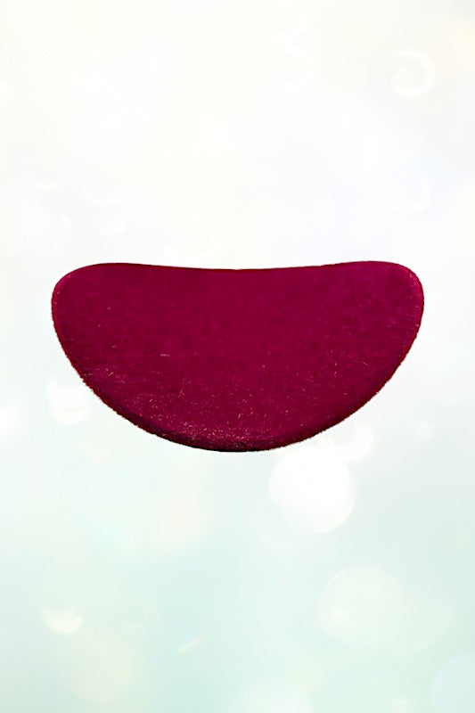 VELVET DENTED DISK POST EARRING