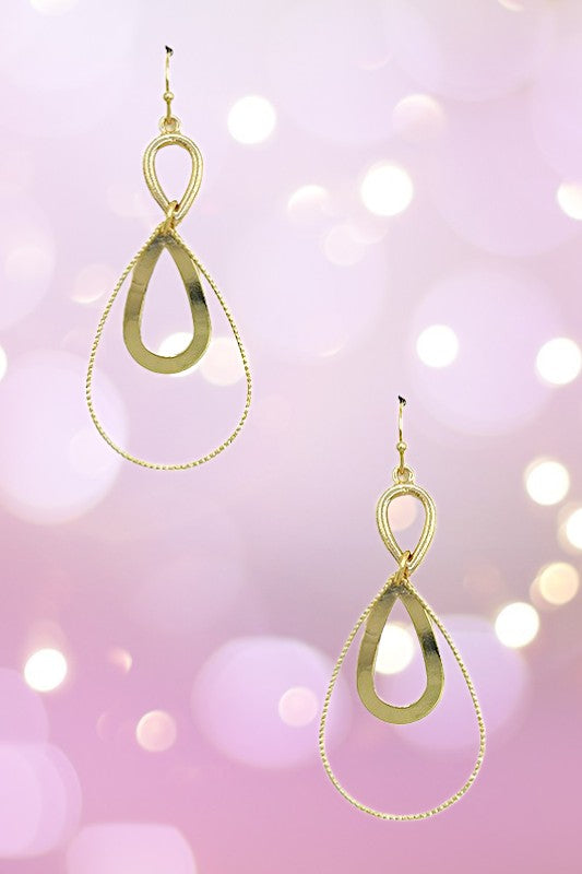 Multi Wire Teardrop Earring