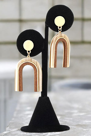 ACETATE ARCH DANGLE EARRING