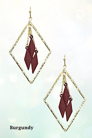 Rhombus Multi Dangle Earring