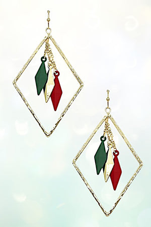 Rhombus Multi Dangle Earring