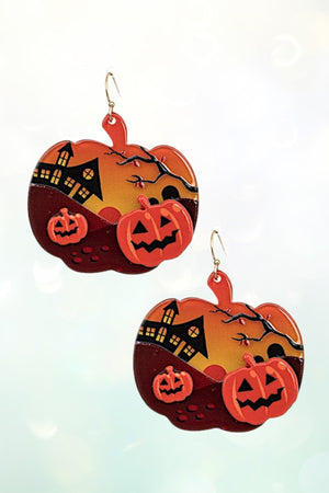 PUMPKIN DROP EARRING