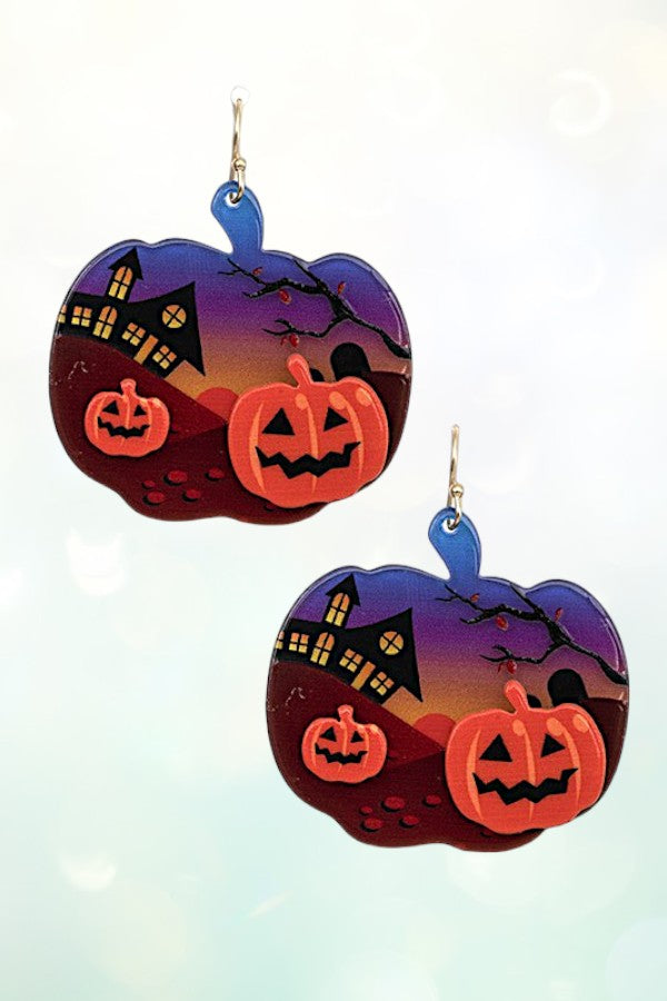 PUMPKIN DROP EARRING