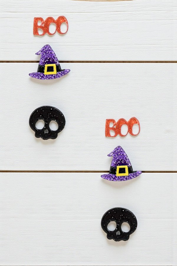 HALLOWEEN MIX POST EARRING SET